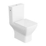 Beste toilet LAVITA Lotus Eendelig staand toilet met ingebouwde spoelbak, wc-deksel met softclosemechanisme, keramiek, zonder spoelrand, toiletpot, staand