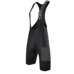 ZHSOAO Korte fietsbroek met bretels voor dames, zonder naden en met zitkussen voor heren (M)
