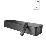 Beste TV geluid ULTIMEA 2.1 Ch Soundbar voor TV, geïntegreerde subwoofer, all-in-one voor pc en games. App-bediening, 132 W piekvermogen, Bluetooth 5.4, OPT/AUX-ingangen, wandmontage, Poseidon M20 Pro
