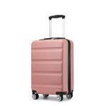 Beste trolley handbagage Kono Lichtgewicht Koffer Handbagage Groot Medium Klein Hand Cabine Bagage Harde Schaal Lichtgewicht Reis Trolley Bagagekoffer met TSA Slot en Stevige 4 Spinner Wielen, Naakt, 20"(55x35x22cm)