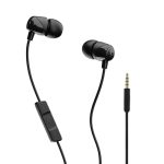 Skullcandy Jib Bedrade Oortjes met Microfoon, Bedrade Oortjes voor iPhone, Android en meer - Zwart