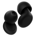 OPEIIN Oordopjes voor de slaap - Flexibele siliconen, ultrazachte herbruikbare, geluiddempende oordopjes voor slaap, focus, reizen | Op maat gemaakt met 8 tips in XS/S/M/L | 28 dB (SNR) (Black)