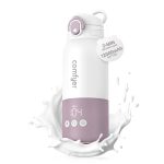 Comfyer BW01 Draagbare Flesverwarmer voor Baby & Gezin - Perfect voor onderweg! Met 12000mAh accu, snel opwarmen in 2 min voor moedermelk & water. Ideaal voor nachtvoeding, auto, vliegreizen & overal