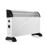LEHMANN Elektrische Convectorkachel, Elektrische Verwarming met 3 Warmtestanden 750/1250/2000 Watt voor Snelle Warmte, Convectorverwarming met Thermostaat en Oververhittingsbeveiliging