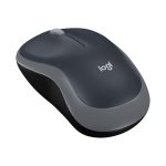 Beste draadloze muis Logitech M185 draadloze muis, 2,4 GHz met USB-mini-ontvanger, batterijduur van 12 maanden, 1000 DPI optische tracking, tweehandig, compatibel met PC, Mac, laptop, grijs, 1 stuk