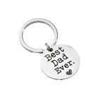 Sleutelhanger Best Dad Ever - Cadeau Vaderdag Papa Verjaardag
