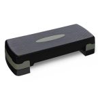 Amazon Basics Aerobische Oefening Stapplatform, Verstelbare Workout Stepper Voor Thuis, 68.58cm, Zwart/Grijs