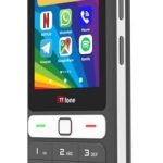 TTfone TT280 - 4G Dual SIM eenvoudige telefoon met Android, 2,8 inch touchscreen, toetsenbord, 2 MP camera, USB-C - mobiele ontgrendeld, eenvoudig te bedienen (met USB-kabel)