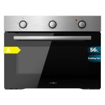 Cecotec Hexa C134500 Inbouwoven, 45 cm, roestvrij staal, 2600 W, capaciteit 56 l, laag stroomverbruik, 4 functies, timer, stoomreiniging, stomen