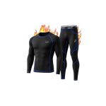Thermo-ondergoed voor heren functioneel ondergoed ski-ondergoed winter ondergoedset warm zacht ademend thermo-onderhemd thermo-onderbroek maat L
