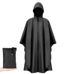 Vicloon Regenponcho, Multifunctioneel, Waterdicht, 3-in-1, Herbruikbaar, Regencape voor Motor/Fiets met Capuchon voor Wandelen in de Open Lucht, Camping, Vissen, Eén maat
