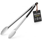 Grilltang, 17" extra lange keukentang, premium roestvrijstalen tang voor koken, grillen, barbecue/BBQ, buffet (43cm, 1PC)