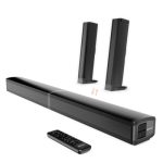 OAKCASTLE SB80 Soundbar voor TV | 2.2 120W Speaker | 2-in-1 Afneembare Split Soundbar | Thuisbioscoop Soundsystem Bluetooth | Wandmontage HDMI ARC Sound Bar voor Home Theater