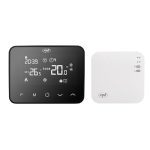 Beste draadloze thermostaat PNI CT40 PRO Draadloze thermostaat, met wifi, voor verwarmingssystemen, 4 dagelijkse programma's, handmatig, economische modus, bediening via Tuya Smart, ABS, wit