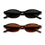 BUTBU Retro zonnebril, retro ovale zonnebril voor dames en heren, trendy zonnebril, klassieke ultralichte bescherming, voor camping, fotografie, outdoor, geschenken voor vrouwen