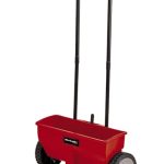 Beste strooiwagen gazon Einhell strooier GC-SR 12 | 12-liter reservoir | 45 cm strooibreedte | dubbele duwbeugel | kliksluiting aan beide zijden | verstelhendel