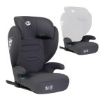 MS BabyWorld - BETA and ALPHA – Autostoel Groep 2/3 i-Size 100–150 cm | Isofix & Autogordel | 15–36 kg | Verstelbaar & Omvormbaar tot Zitverhoger | R129 SPS Bescherming (DARK GREY ALPHA)