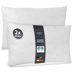 LILENO HOME Set van 2 kussen vulling 40x60 cm - Binnenkussen wasbaar op 40°C geschikt voor mensen met allergieën - Polyester kussen voor bank, sofa, cocktail, en hoofdkussen