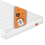 Beste kindermatras sleepling Basic 30, kindermatras 70x140 cm comfortschuim, matras met hardheidsgraad 2 zacht, 9 cm hoogte, afneembare hoes, Made in EU, topkwaliteit, 70 x 140 x 9 cm, wit