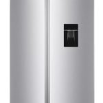 PKM SBS444EIXWD, Side by Side koel-vriescombinatie, 439 l, 2-deurs met waterdispenser, inox design