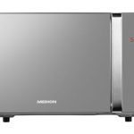 MEDION vrijstaande, 3-in-1 magnetron met grill- en heteluchtfunctie, 800 watt vermogen, 1200 watt bovengrill/heteluchtvermogen, 23L, MD17495, zilver