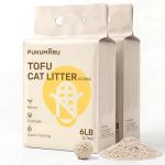 FUKUMARU Tofu kattenbakvulling, natuurlijk ongeparfumeerd, stofvrij kattenbakvulling, doorspoelbaar direct naar het toilet, snel klonterend, lichtgewicht, laag volgend, kattenbakkorrels, effectieve