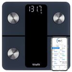 Vitafit Digitale Lichaamsvetweegschaal Nauwkeurigheid 0.05kg, 182kg, Zwart