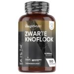 Zwarte Knoflook capsules - 15.000 mg - Rijk aan S-allylcysteïne (SAC) - Smaak- en geurloos - 180 vegan capsules voor 6 maanden voorraad - Gemaakt in het Verenigd Koninkrijk - WeightWorld