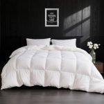 Beste ganzendons dekbed APSMILE Donzen dekbed 220 x 240 cm, dekbed voor het hele jaar, hoog pluizig ganzendons en veren, 100% Egyptisch katoen, mensen met allergieën, natuurlijk dekbed RDS-gecertificeerd voor dierenwo