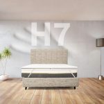 Topper van traagschuim, zacht, tegen rugpijn, hoogte 7 cm, voor tweepersoonsbed, 170 x 190 cm, afneembare topper, hypoallergeen, met elastieken ter bevestiging, model Cupid H7