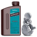 SUNLU 3D Printer Resin, 1kg Fast Curing Standard 3D Resin for LCD DLP SLA Resin 3D Printers, 395-405nm UV Light Curing 3D Printing Liquid Photopolymer Resin, Low Shrinkage, High Precision, 1000g, Grey