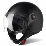 Beste scooter helm VINZ Duoro Jethelm met Vizier ECE 22.06 | Scooter Helm Snorfiets Brommer | Motorhelm in XS-XXL voor Dames en Heren - Mat Zwart
