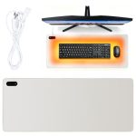 Beste verwarmde bureau-onderlegger CPROSP Bureauonderlegger, verwarmd, 90 x 36 cm, grijs