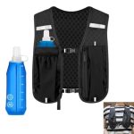 Loopvest voor dames en heren, met 500 ml drinkfles, reflecterend en mobiele telefoonhouder