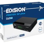 EDISION PROTON S2 Plus Full HD DVB-S2 satellietontvanger, Unicable ondersteuning, USB WiFi, LAN, HDMI, Scart, SPDIF, USB-mediaspeler, IR, universele 2-in-1 afstandsbediening