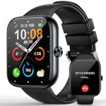 MFVLP Smartwatch Heren Damen, 1,83" HD Smart Watch Heren, Zwart