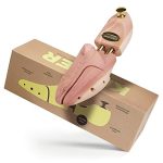 Beste schoenspanners Schlesinger 'PROEFWINNAAR' Premium Schoenspanners voor Herenschoenen van Fijn Cederhout voor Optimale Schoenverzorging - Kaiser-model, Maat 43/44 in goud
