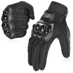 COFIT Motorhandschoenen, Vingerhandschoenen met Aanraakscherm voor Motorfiets, ATV Rijden, Klimmen, Wandelen en Andere Buitensporten - Zwart XL