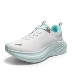 NORTIV 8 Hardloopschoenen voor dames, lichte hardloopschoenen met demping, ademende sportschoenen voor training, fitness en dagelijks gebruik, wit, blauw, 40 EU