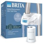 BRITA ON TAP Pro V-MF waterfilter voor kraan inclusief 1 filterpatroon (600l) - vermindert 99,99% bacteriën, chloor, microplastics en zware metalen/digitaal LCD-display toont de resterende capaciteit