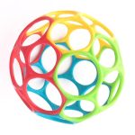Beste speelgoed 6 maanden Bright Starts Oball 4" Classic, Flexibel En Gemakkelijk Vast Te Pakken Ontwerp, Meerkleurig