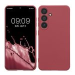 kwmobile telefoonhoesje compatibel met Samsung Galaxy S24 hoesje - Case voor smartphone - Van TPU- In donkerroze