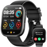 Beste smartwatch voor iPhone Smartwatches voor Dames Heren, 1,83''HD Smartwatch met Hartslag/SpO2/Slaapmonitor, 2026 Fitnesshorloge met Bluetooth/Bellen, 120 Sportmodi Activity Tracker, Smartwatch voor Android iOS, Waterdicht