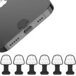 NARHOR 6 stuks stofbescherming voor iPhone 14/13/12/11, mobiele telefoon stofstekker, mobiele telefoon oplaadbus bescherming, stofbescherming lightning, vermijd verlies en stof, voor iPhone