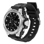 AOOSU Heren Militair Tactisch Sporthorloge, Heren Militair Waterdicht Analoog Digitaal Stopwatch Multifunctionele Grote Wijzerplaat Dubbele Tijdweergave LED Smartwatches