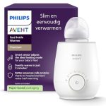Philips Avent Flessenwarmer - Verwarmt in 3 minuten - Geleidelijke ontdooiing - Houdt de melk warm - Eenvoudig te bedienen - Verwarmt ook babyvoeding - Compitabel met alle Avent Flessen - SCF358/00