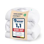 Wavve Dekbed Zonder Overtrek 200x200cm Beddeken 4 seizoenen Anti Allergie Microvezel Textiel Superzacht en Gezellige Stof Wit