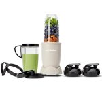 Beste NutriBullet nutribullet Pro 900, elektrische blender, shredder, smoothiemaker, multifunctionele blender, 900w vermogen 900ml en 710ml beker, Matte Sand, NB910MASN