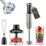 1500W Staafmixer, 4 in 1 Keukenmixer met 25 Snelheden en TURBOstand