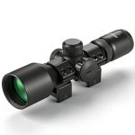Paike 3-9x40 Compact Richtkijkers Geweer Optiek Rood Groen Verlicht Mil-dot Richtkruis voor Jacht